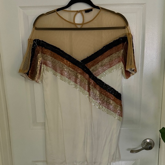 NBD Sequin Dress with Mesh - Picture 2 of 5